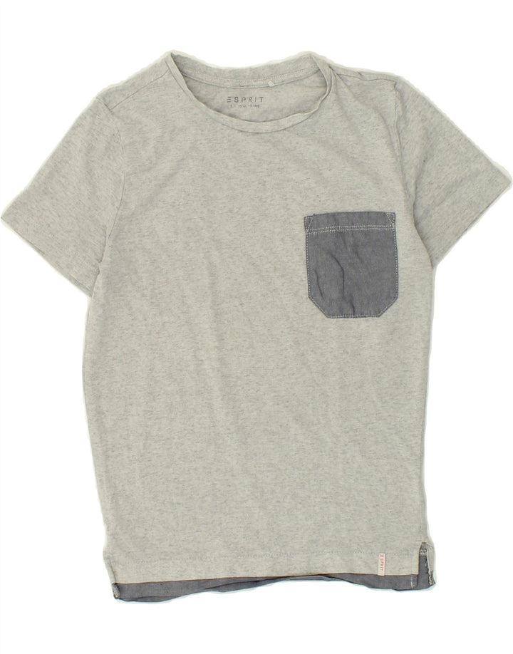 ESPRIT Boys Graphic T-Shirt Top 10-11 Years Grey Cotton Vintage Esprit and Second-Hand Esprit from Messina Hembry 