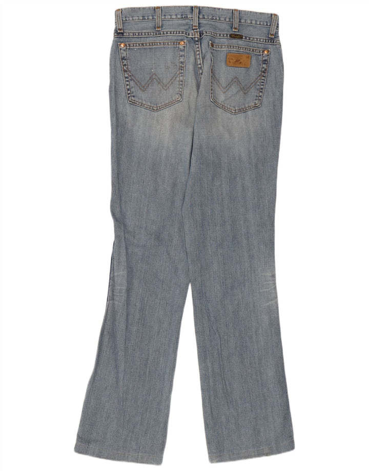 Wrangler Womens Evolution Straight Jeans W33 L33 Blue Cotton