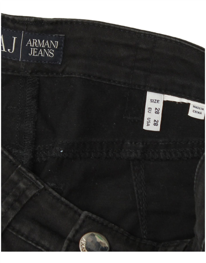 Armani Womens Straight Jeans W28 L30 Black