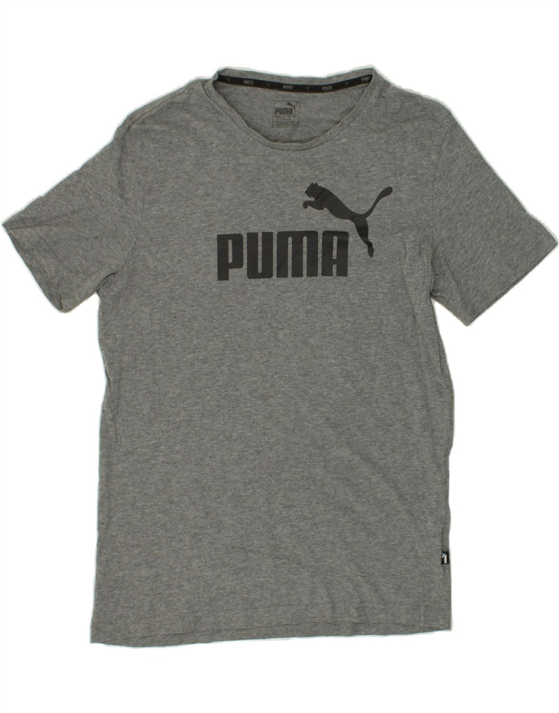 PUMA Mens Graphic T-Shirt Top Large Grey Cotton | Vintage Puma | Thrift | Second-Hand Puma | Used Clothing | Messina Hembry 