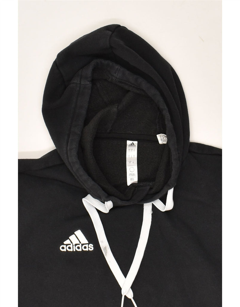 ADIDAS Mens Hoodie Jumper Small Black Cotton | Vintage Adidas | Thrift | Second-Hand Adidas | Used Clothing | Messina Hembry 