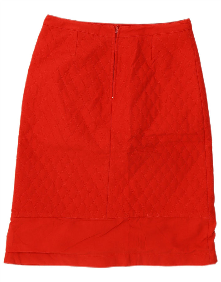 Nazareno Gabrielli Womens Quilted Skirt W26 Small  Red