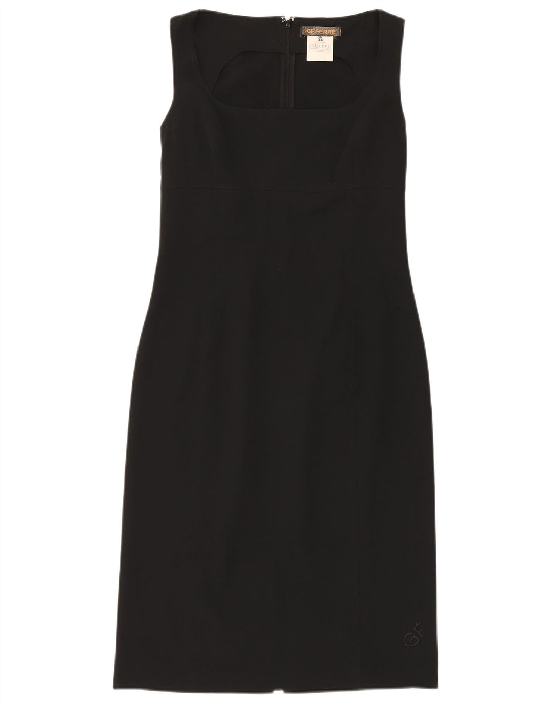 GF Ferre Womens Sleeveless Sheath Dress IT 44 Medium Black Polyester