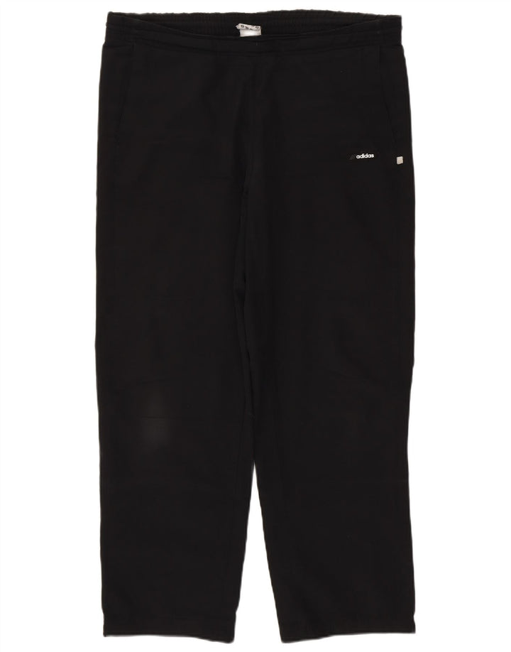 Adidas Womens Tracksuit Trousers UK 14 Medium Black Polyester