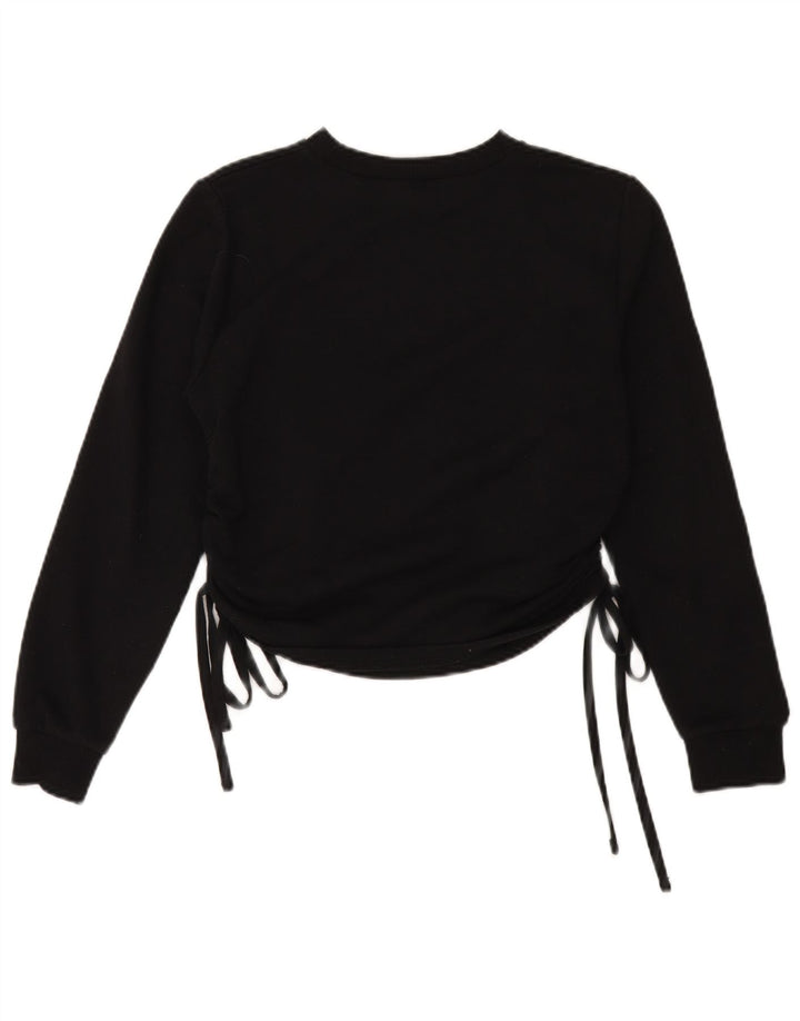 Zara Womens Sweatshirt Jumper UK 10 Small Black Polyester