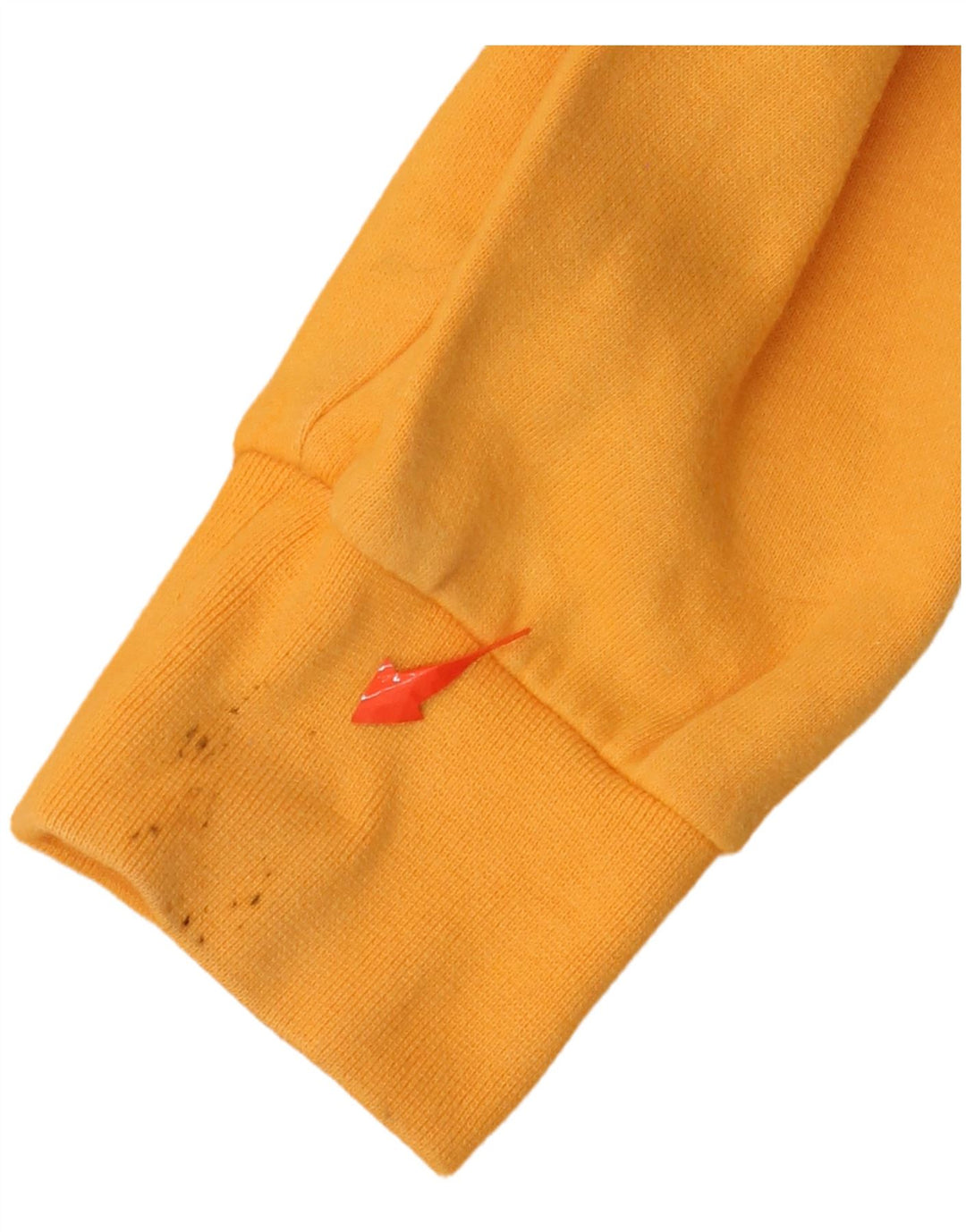 DIADORA Womens Crop Zip Hoodie Sweater UK 18 XL Orange Cotton