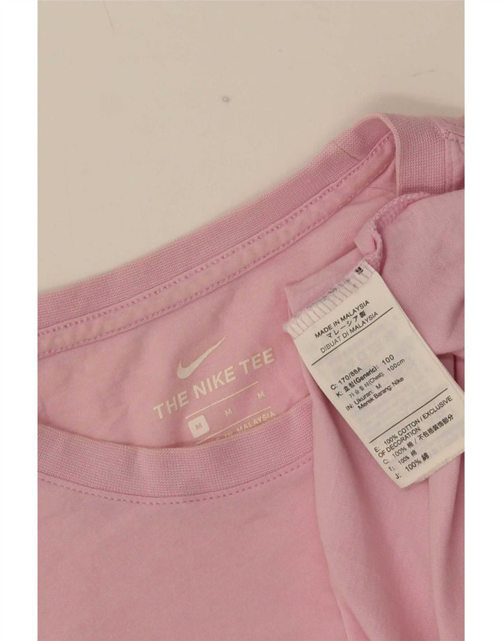 Nike Mens T-Shirt Top Medium Pink Cotton