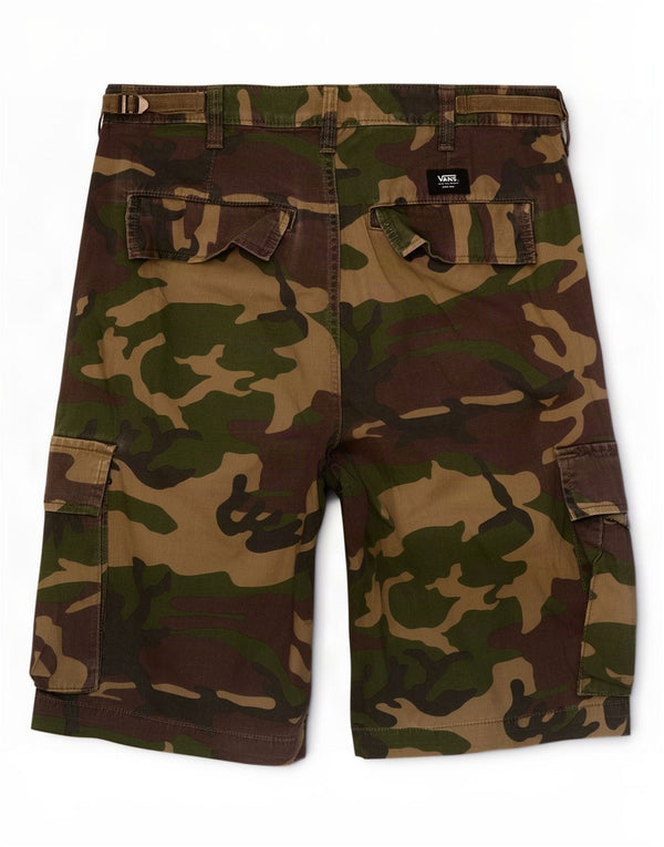 Vans Mens Cargo Shorts Small W29 Khaki Camouflage Cotton