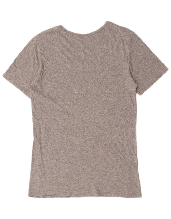 Nike Mens Athletic Cut Graphic T-Shirt Top Small Grey Flecked Cotton