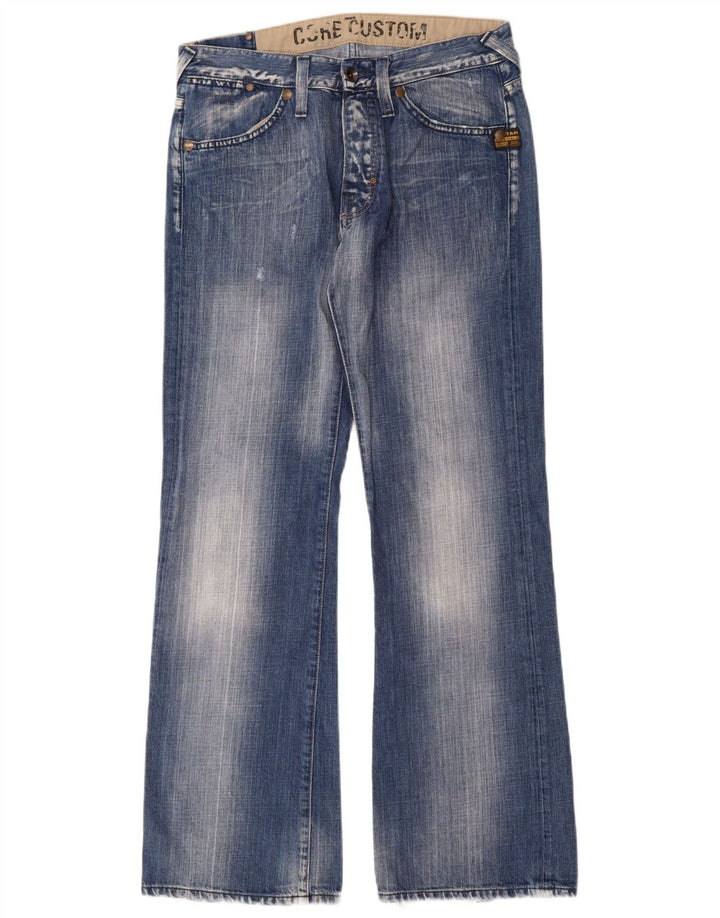 G-Star Mens Bootcut Jeans W33 L34 Blue Cotton