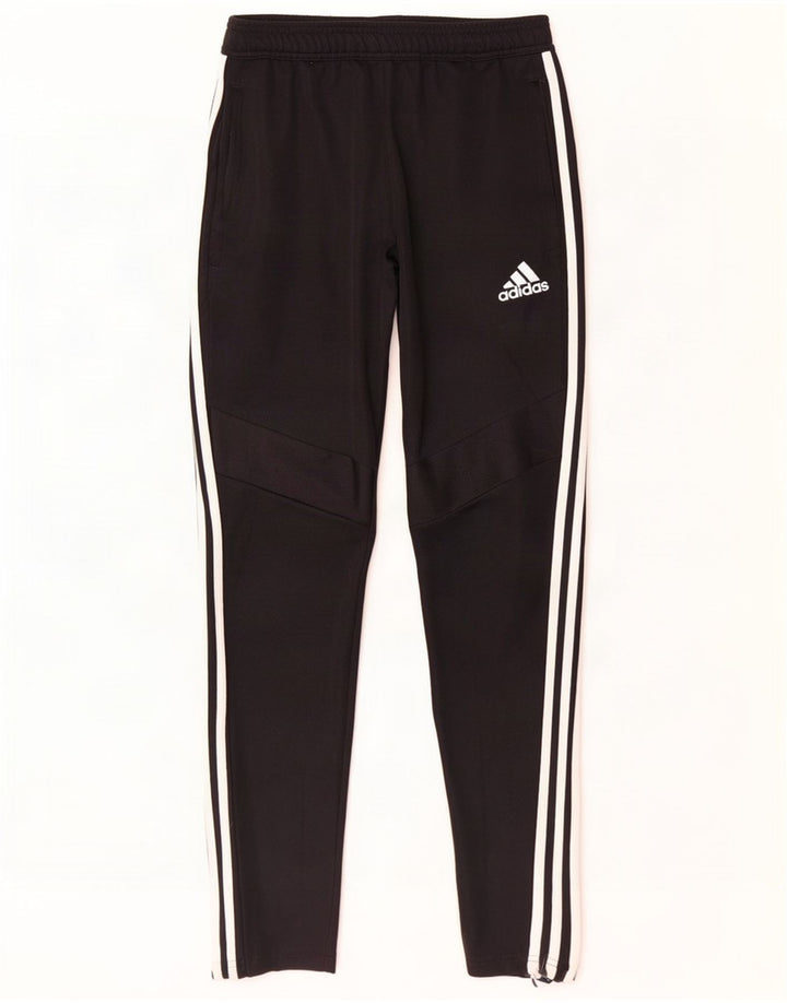 Adidas Mens Tracksuit Trousers Small Black Polyester