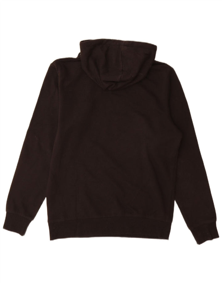 Jack & Jones Mens Graphic Hoodie Jumper Medium Black Cotton