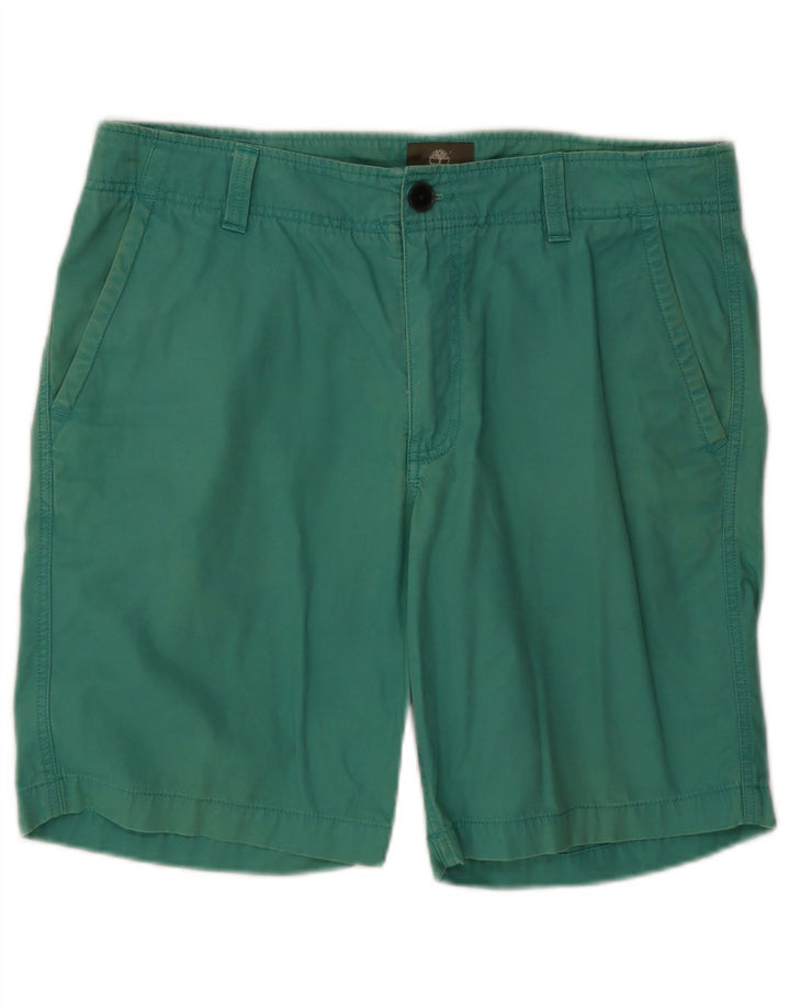 Timberland Mens Chino Shorts W36 Large Green Cotton