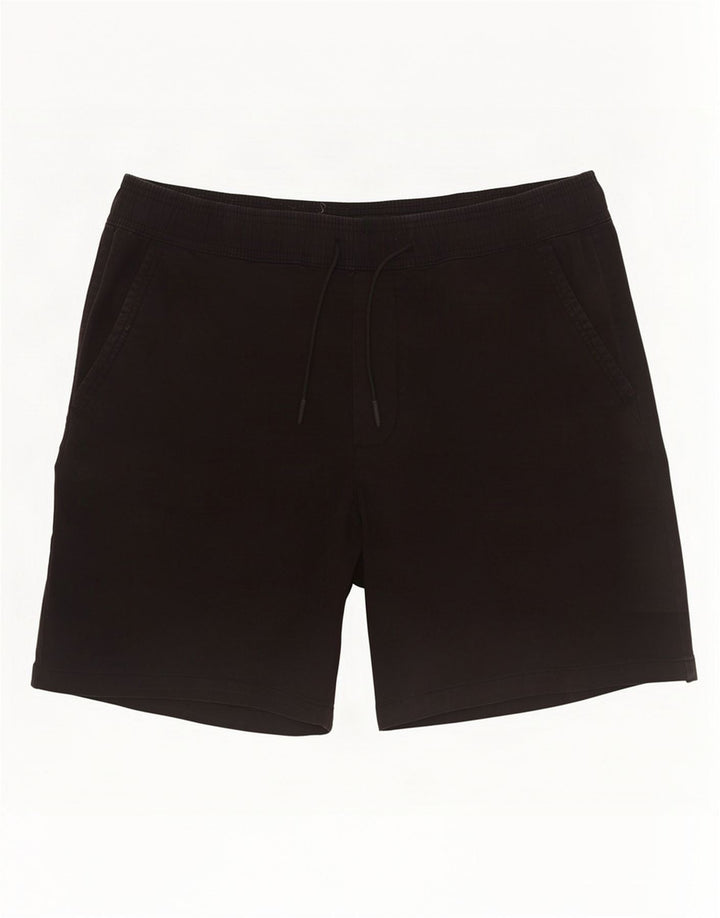 Zara Mens Chino Shorts XL W34 Black Cotton