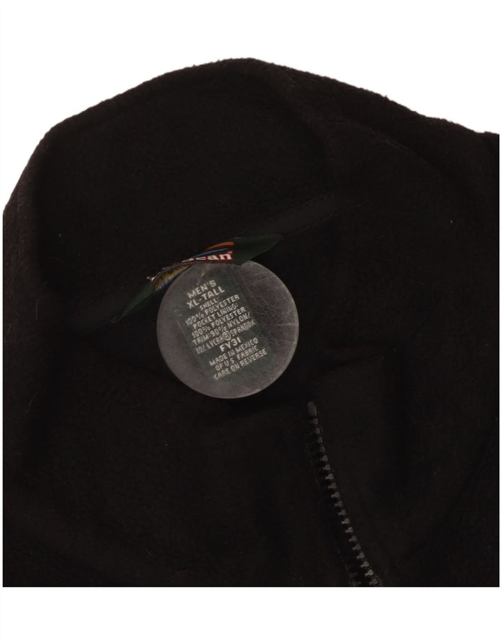 L.L.Bean Mens Fleece Jacket UK 42 XL Black Polyester