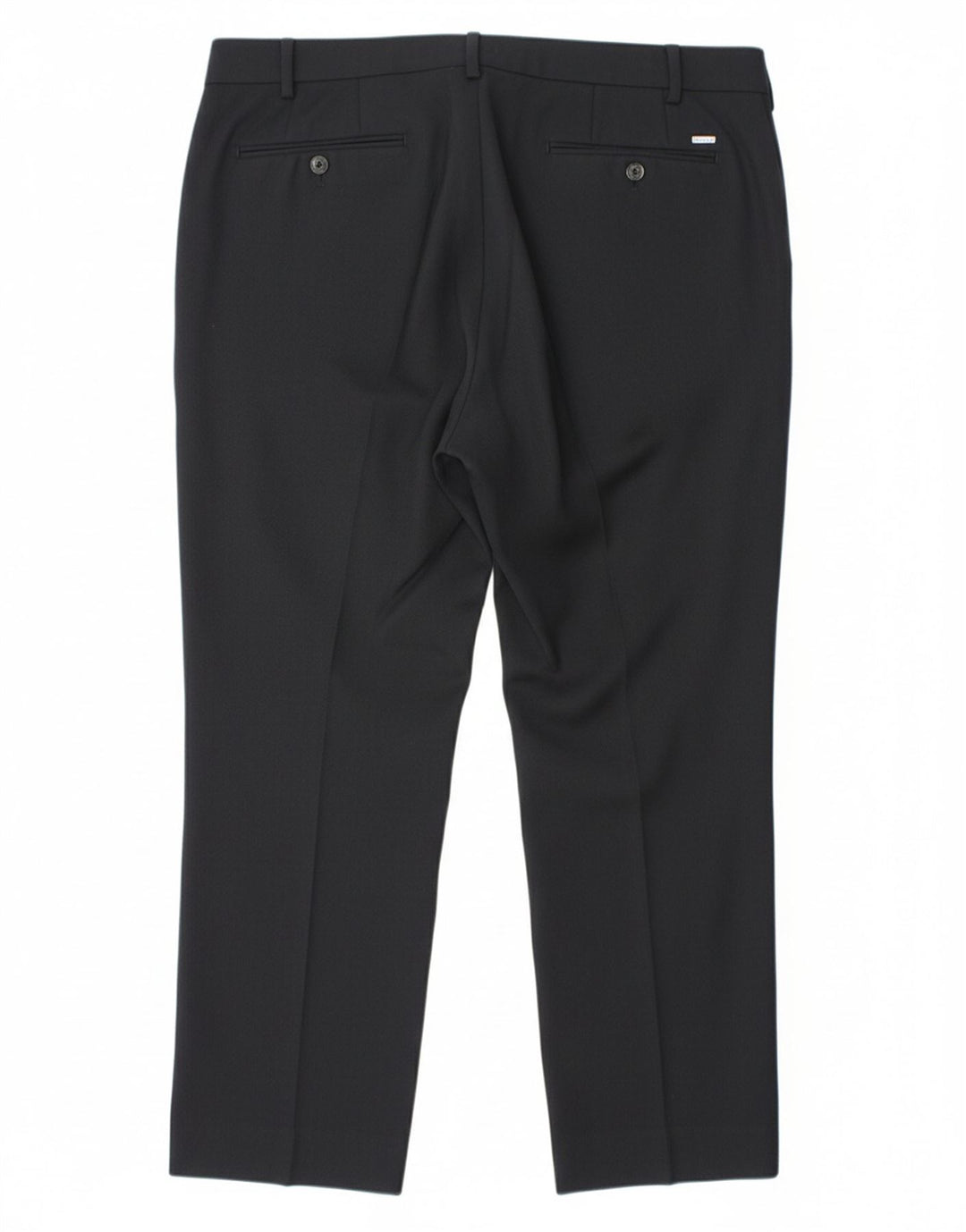 DOUGLAS Mens Slim Suit Trousers W36 L26 Navy Blue Polyester