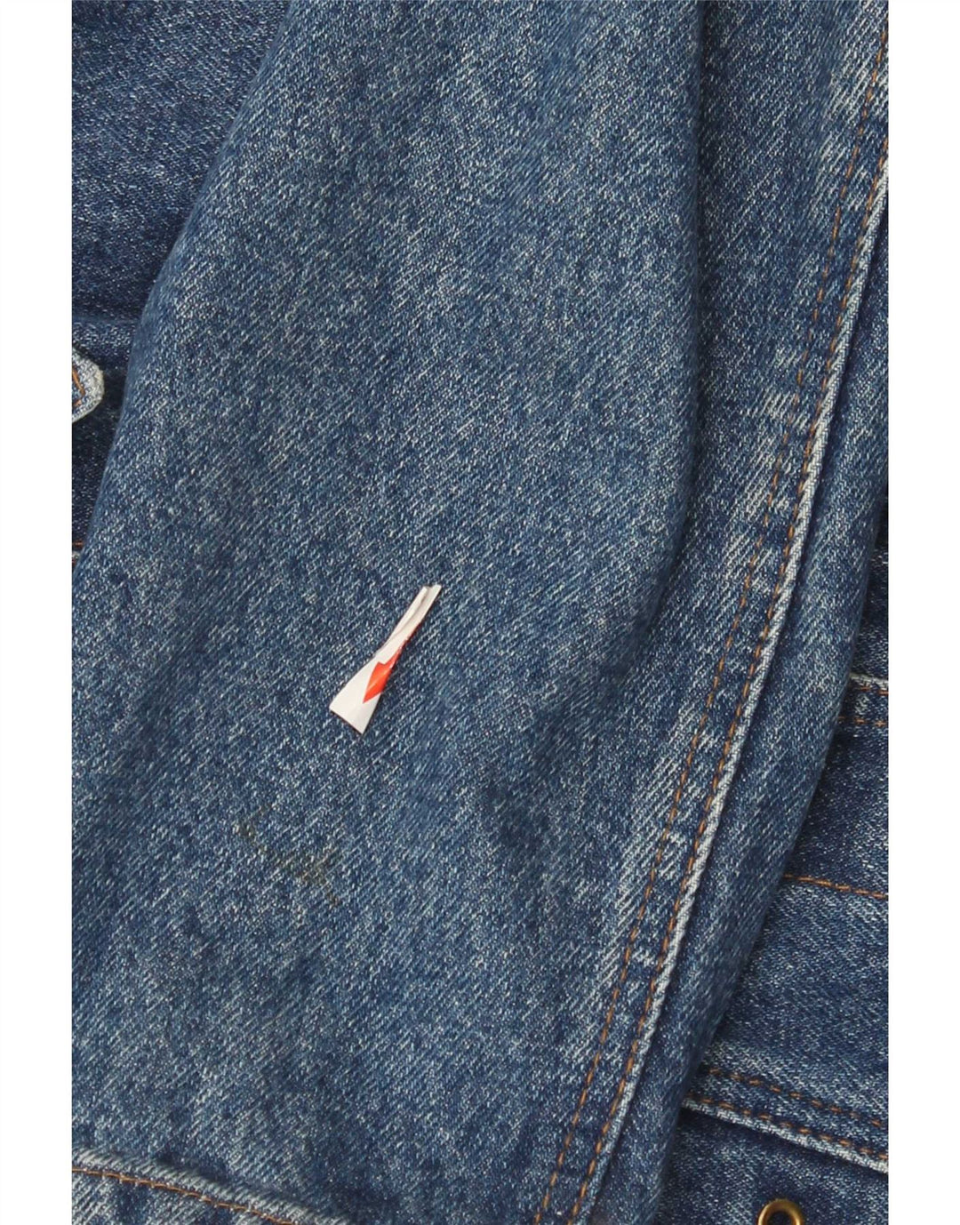 Doringo Womens Crop Denim Jacket UK 10 Small Blue Cotton