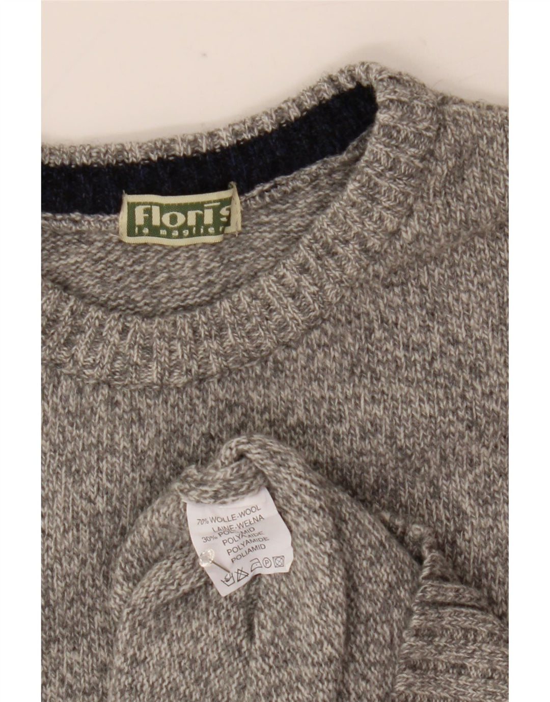 Vintage Mens Vest Tank Top Medium Grey Wool