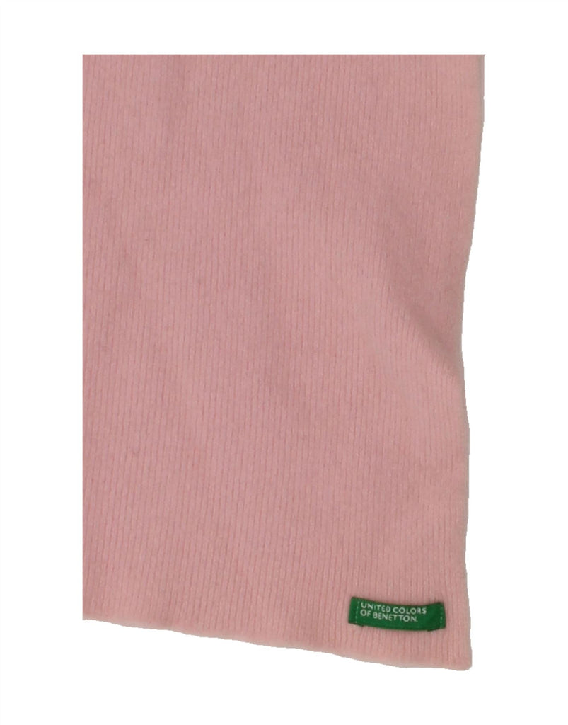 UNITED COLORS OF BENETTON Womens Rectangle Scarf One Size Pink | Vintage United Colors of Benetton | Thrift | Second-Hand United Colors of Benetton | Used Clothing | Messina Hembry 