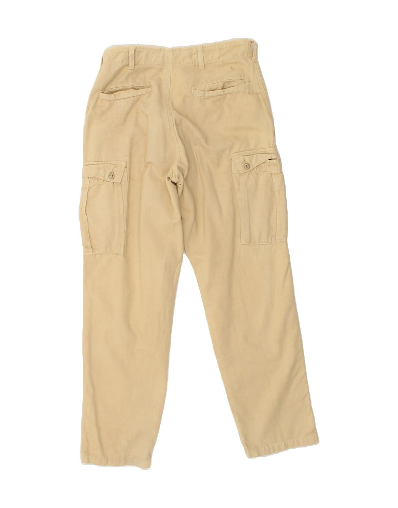 AMERICANINO Womens Tapered Cargo Trousers W30 L31  Beige Cotton | Vintage Americanino | Thrift | Second-Hand Americanino | Used Clothing | Messina Hembry 