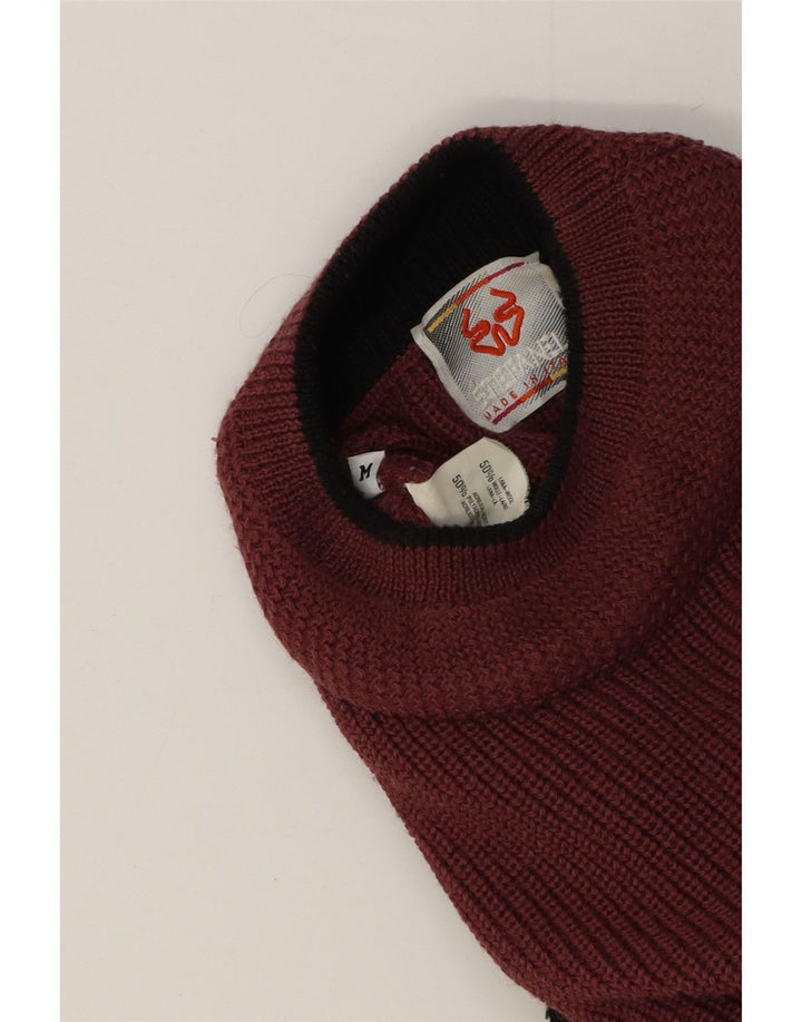 Stefanel Mens Turtle Neck Jumper Sweater Medium Multicoloured Colourblock