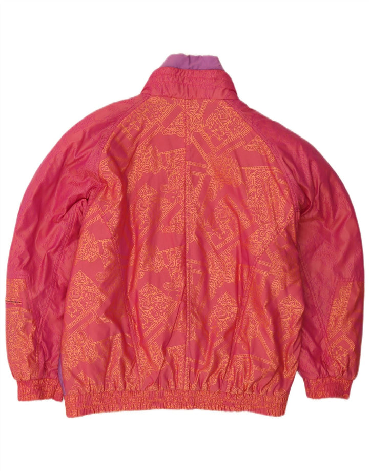 Vintage Womens Padded Jacket IT 42 Medium Pink Colourblock Nylon