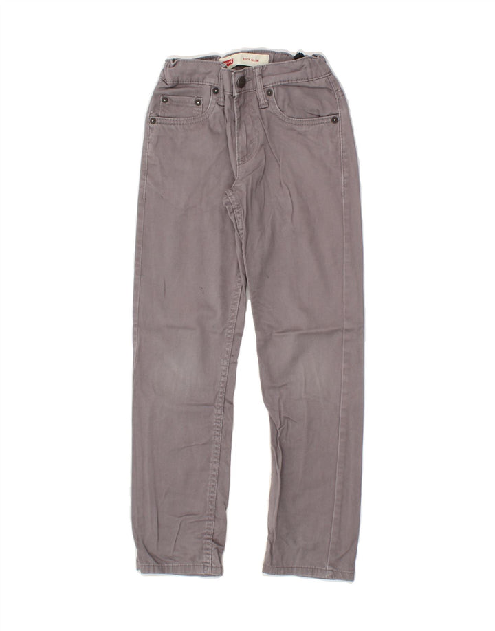 LEVI'S Boys 511 Slim Jeans 7-8 Years W24 L22 Grey Cotton Vintage Levi's and Second-Hand Levi's from Messina Hembry 