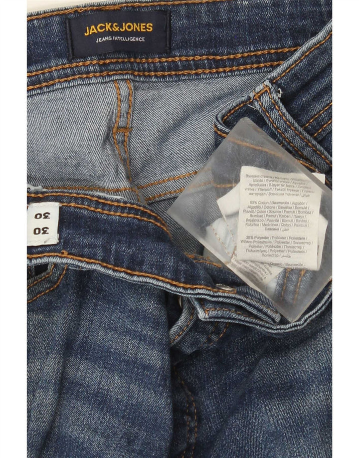 Jack & Jones Mens Slim Jeans W30 L30 Blue Cotton