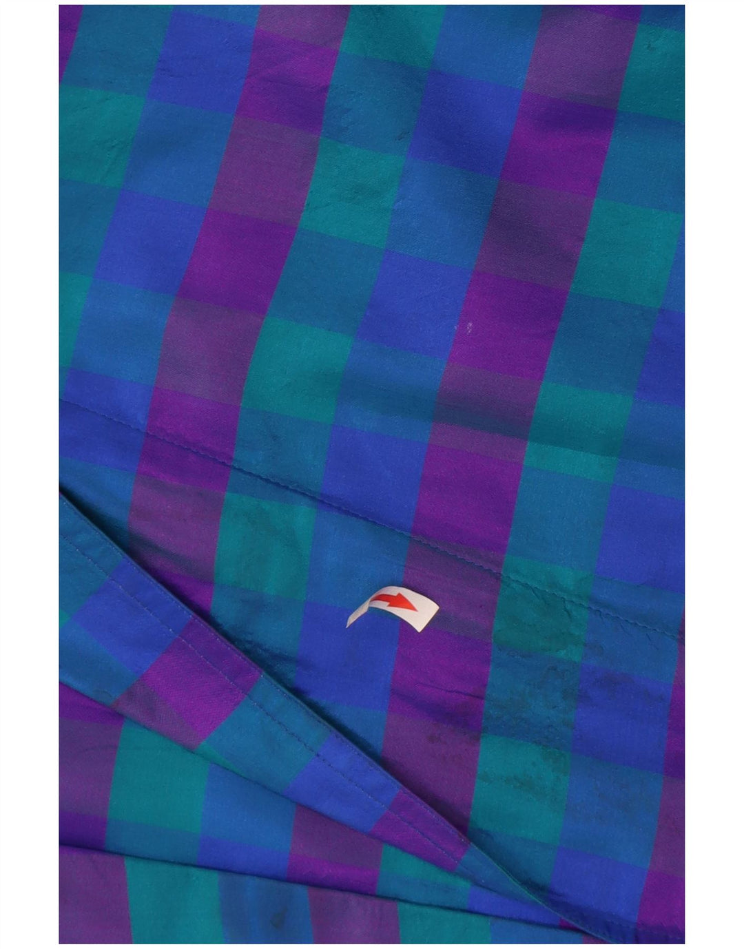 Vintage Womens Open Blazer Jacket UK 14 Medium Blue Check