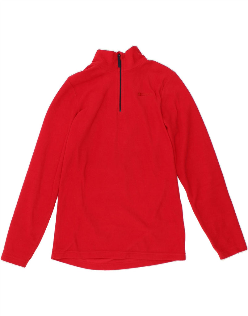 MOUNTAIN WAREHOUSE Boys 1/4 Zip Fleece Jumper 12-13 Years Red Polyester | Vintage Mountain Warehouse | Thrift | Second-Hand Mountain Warehouse | Used Clothing | Messina Hembry 