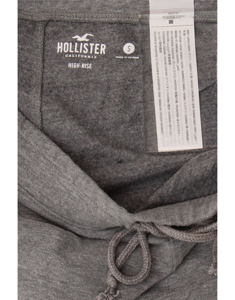 HOLLISTER Womens High Waist Graphic Tracksuit Trousers UK 10 Small  Grey Vintage Hollister and Second-Hand Hollister from Messina Hembry 