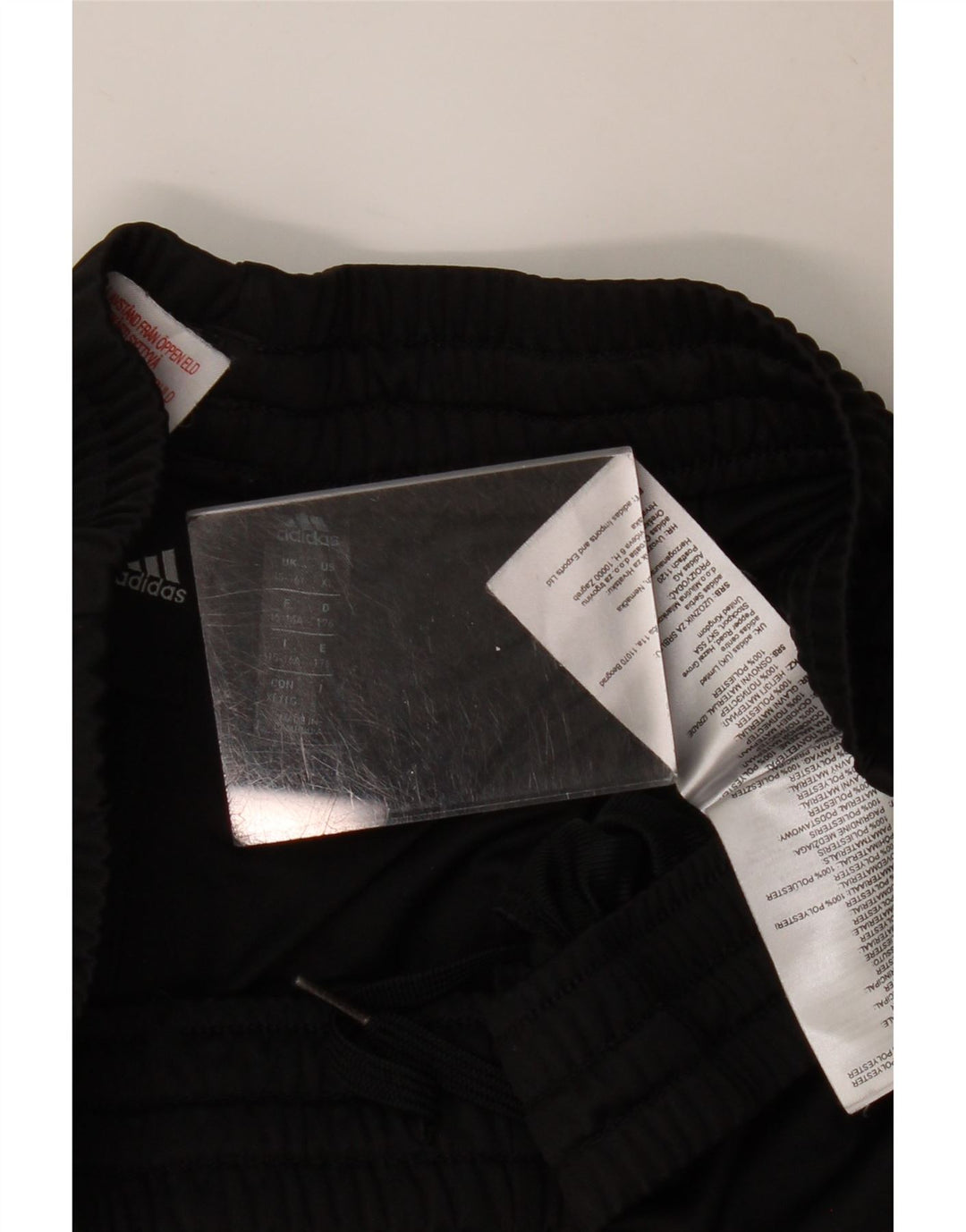 ADIDAS Boys Aeroready Sport Shorts 15-16 Years Black Polyester