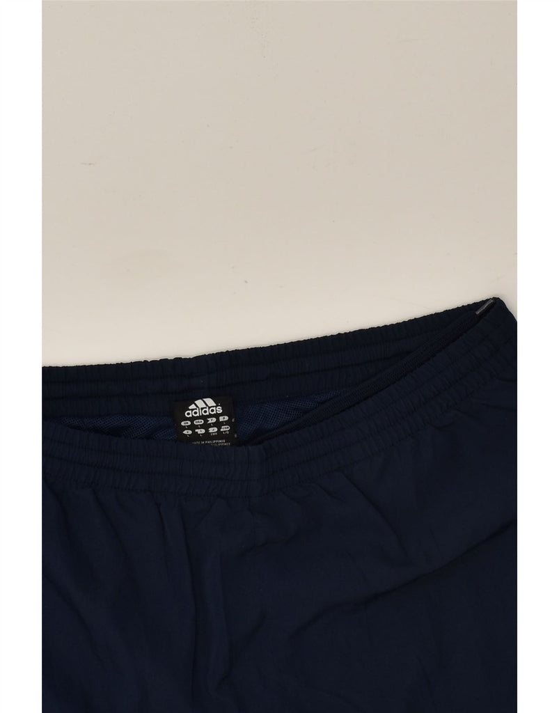 ADIDAS Mens Sport Shorts Large Navy Blue Polyester | Vintage Adidas | Thrift | Second-Hand Adidas | Used Clothing | Messina Hembry 