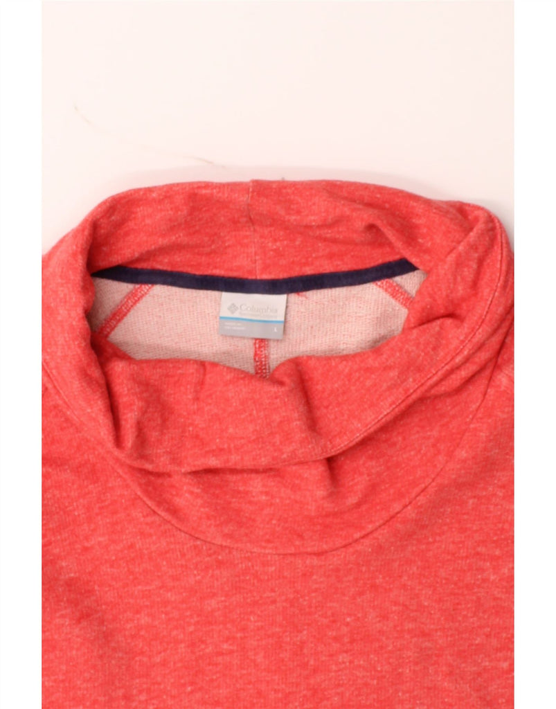 COLUMBIA Womens Sweatshirt Jumper UK 16 Large Orange Cotton Vintage Columbia and Second-Hand Columbia from Messina Hembry 