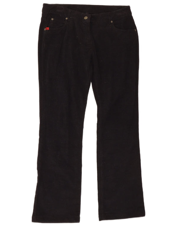 Kappa Womens Perfect Fit Corduroy Trousers IT 46 Large W36 L30 Black