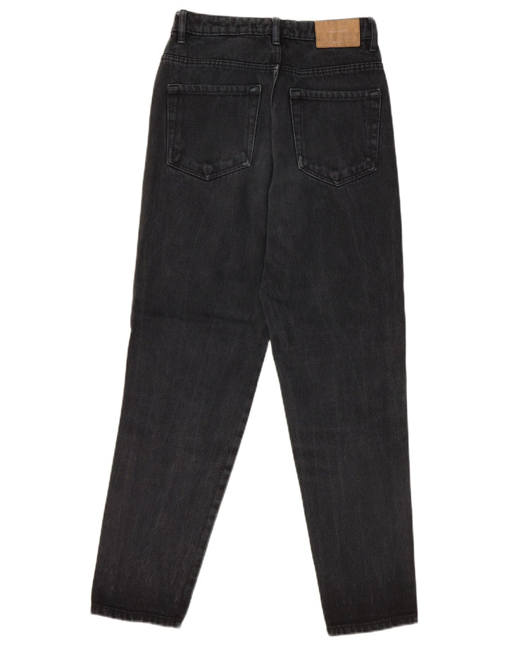 ZARA Womens High Waist Jeans EU 32 2XS W22 L26 Black