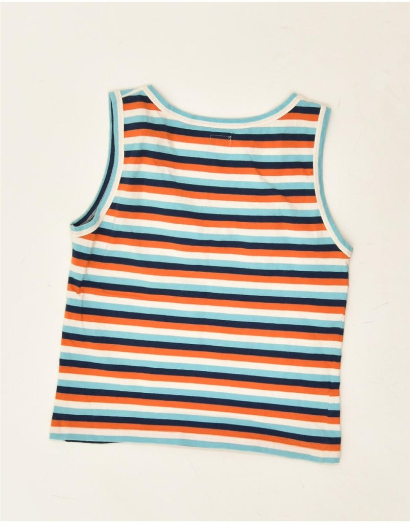 CALVIN KLEIN Womens Crop Vest Top UK 8 Small Multicoloured Striped | Vintage Calvin Klein | Thrift | Second-Hand Calvin Klein | Used Clothing | Messina Hembry 