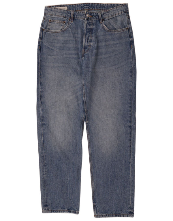 Zara Mens Straight Jeans EU 42 Large W32 L32 Blue Cotton