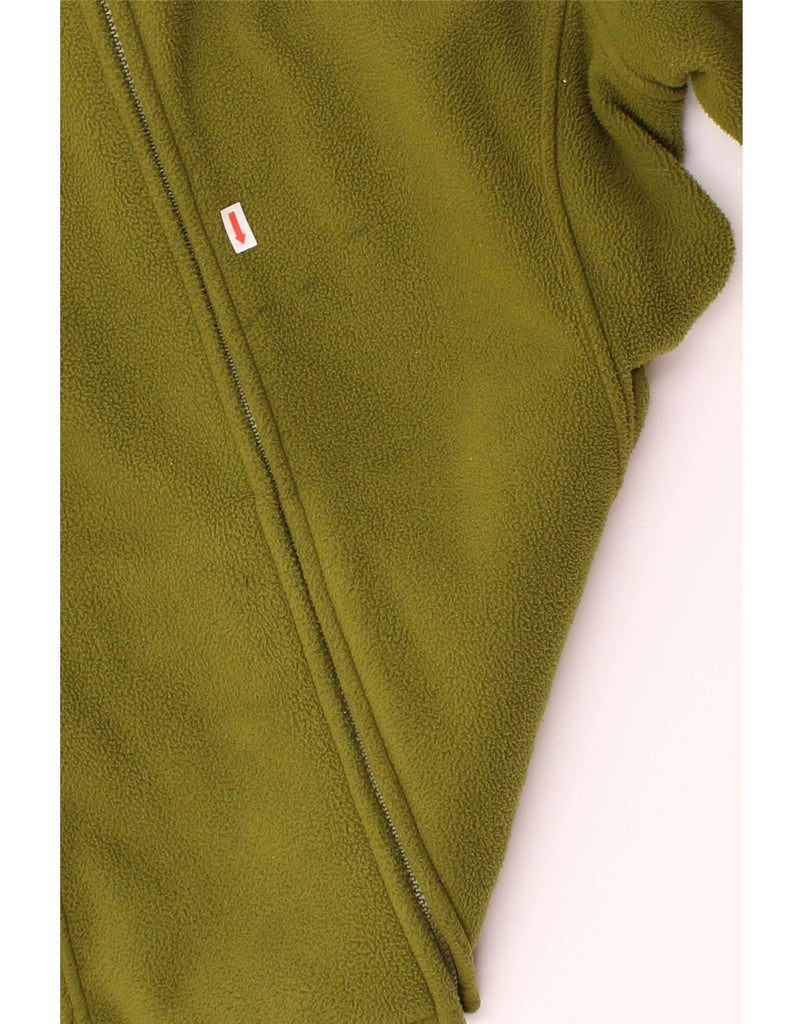 LANDS END Womens Fleece Jacket UK 10/12 Medium Green Polyester Vintage Lands End and Second-Hand Lands End from Messina Hembry 