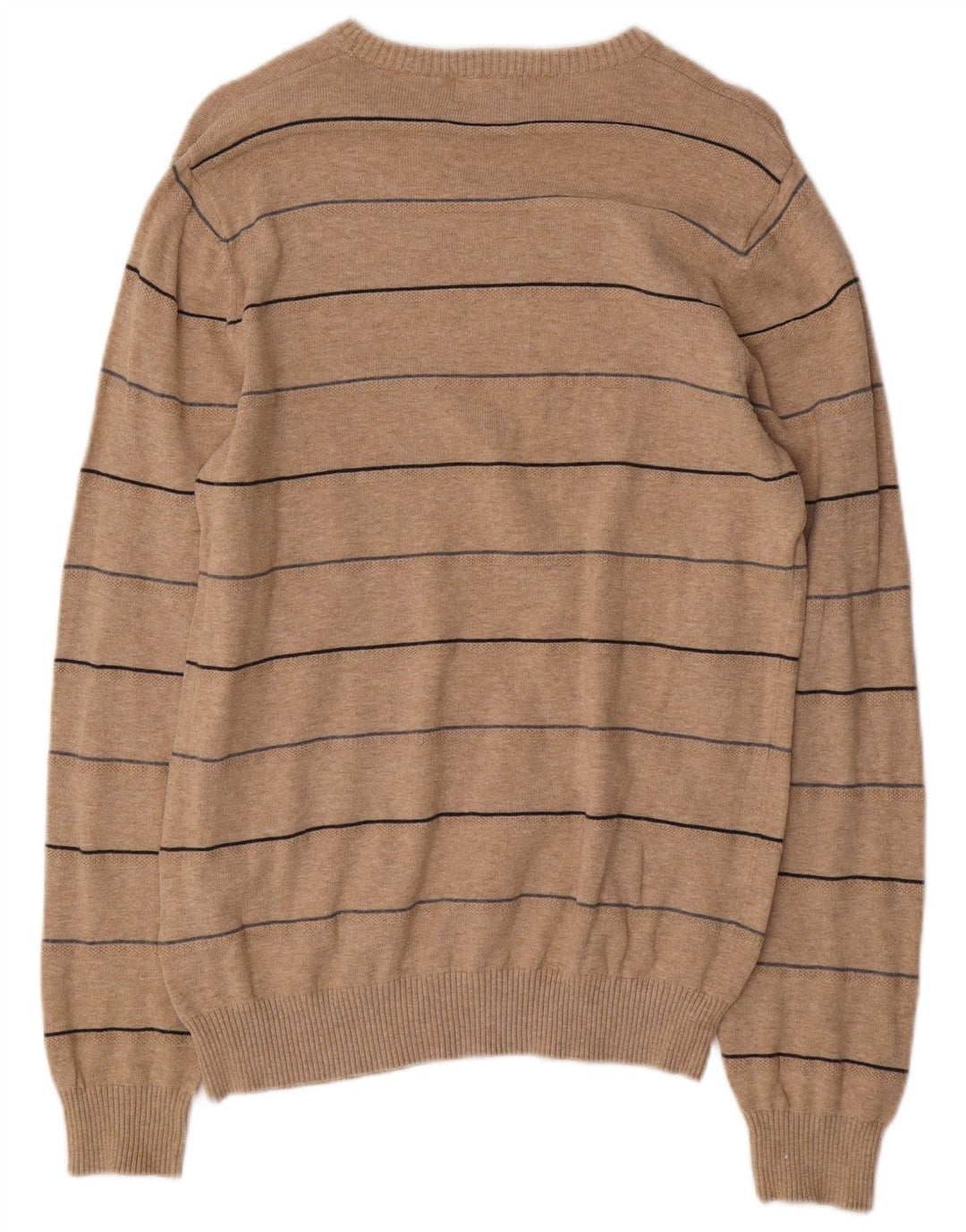 Marks & Spencer Mens Blue Harbour Crew Neck Jumper Sweater Small Beige