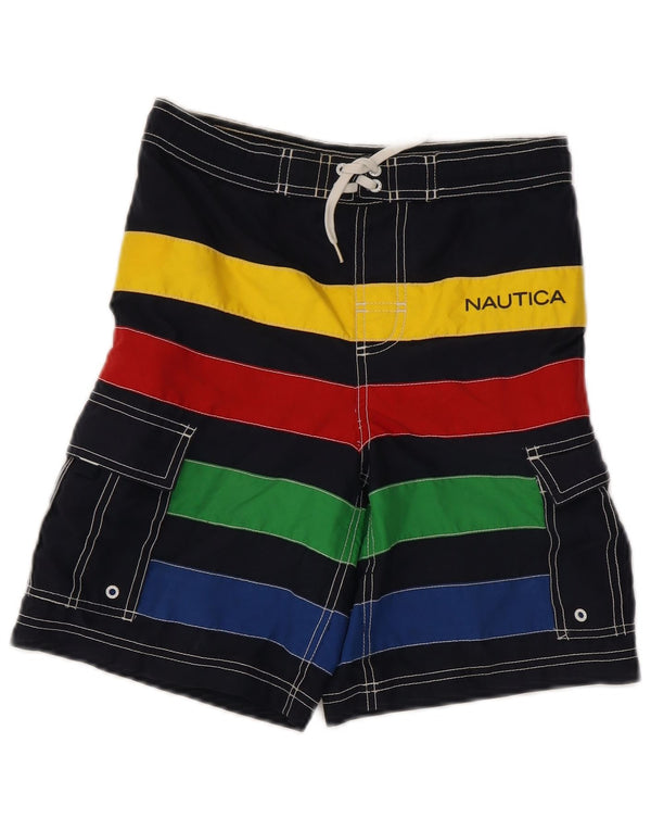 Nautica Boys Swimming Shorts 11-12 Years Multicoloured Striped