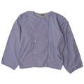 Penny Black Womens Double Breasted Bomber Jacket UK 8 Small Blue Cotton