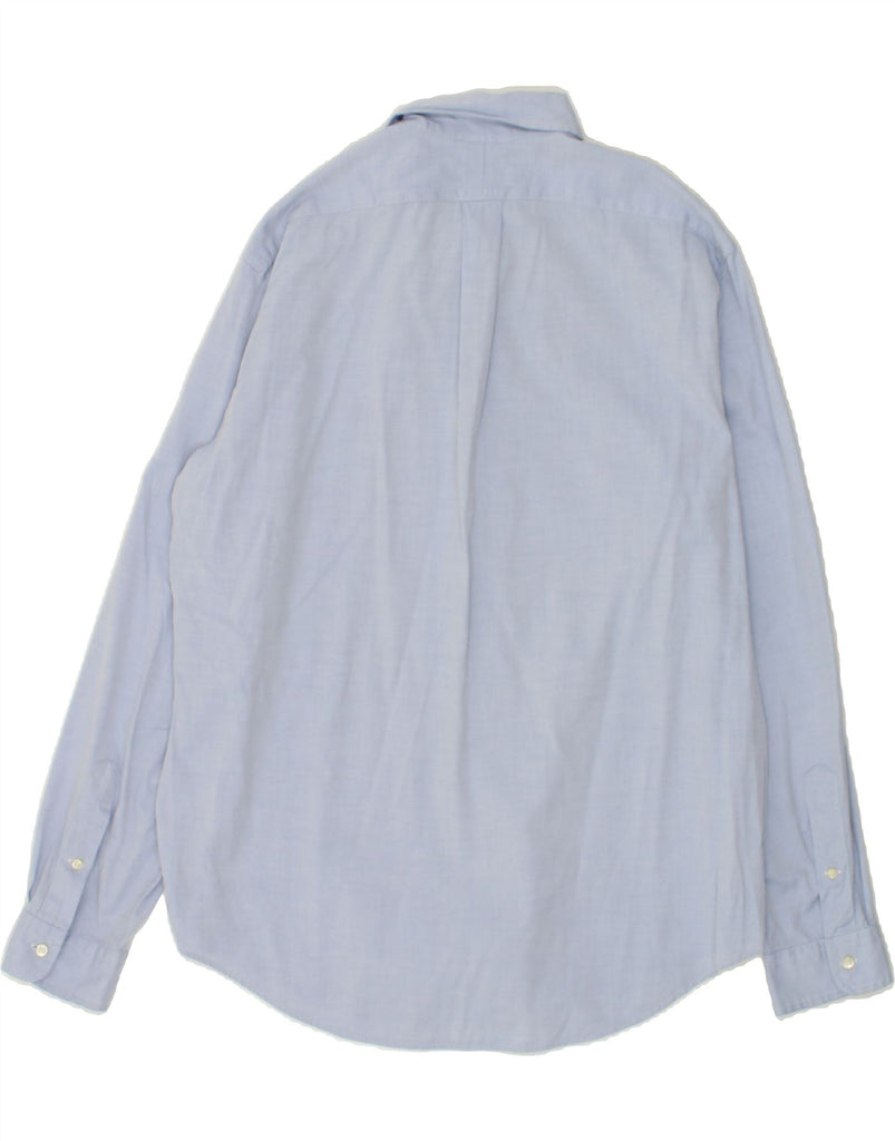 POLO RALPH LAUREN Mens Custom Fit Shirt Size 17/46 XL Blue Cotton | Vintage Polo Ralph Lauren | Thrift | Second-Hand Polo Ralph Lauren | Used Clothing | Messina Hembry 