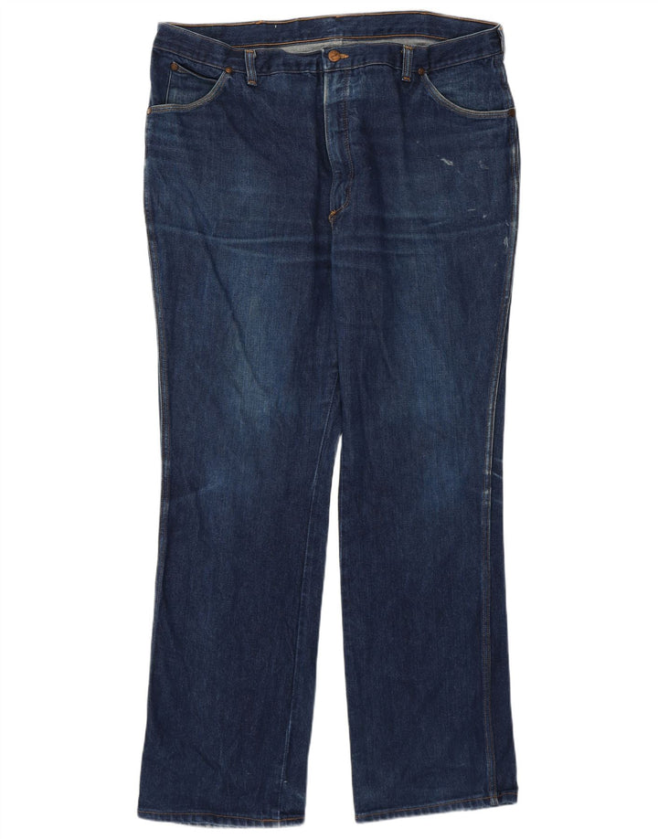Wrangler Mens Straight Jeans W40 L31 Navy Blue