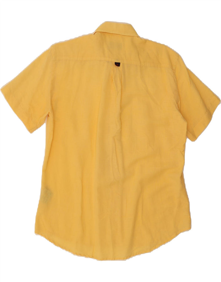 KAPPA Mens Short Sleeve Shirt Medium Yellow Cotton Vintage Kappa and Second-Hand Kappa from Messina Hembry 