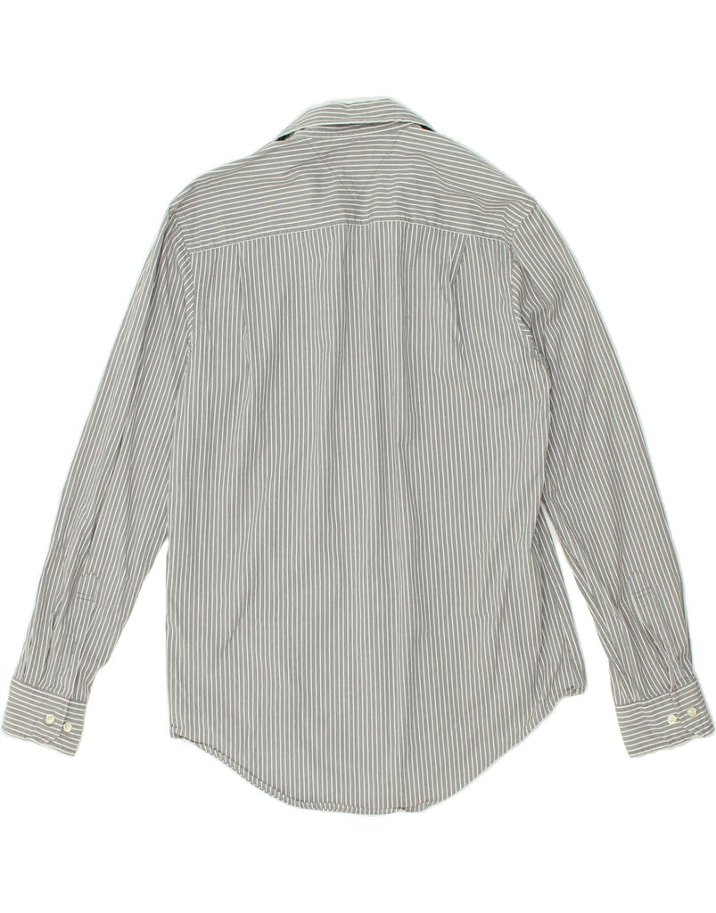 TOMMY HILFIGER Mens Custom Fit Shirt Medium Grey Pinstripe Cotton | Vintage Tommy Hilfiger | Thrift | Second-Hand Tommy Hilfiger | Used Clothing | Messina Hembry 