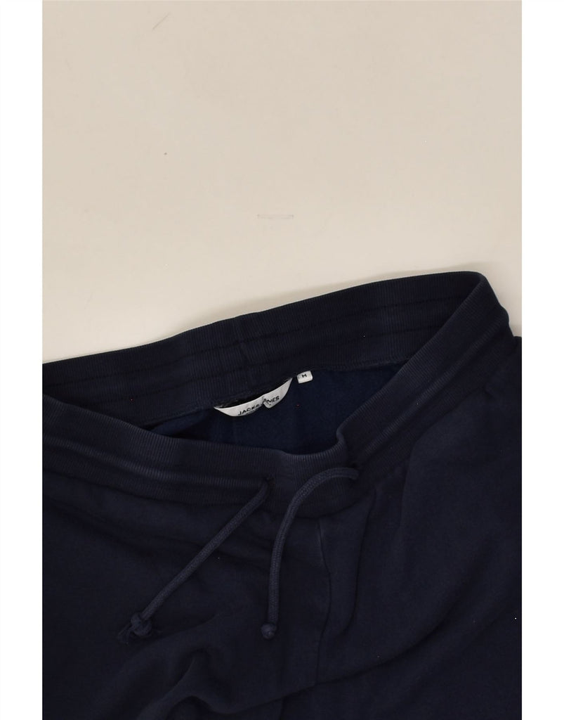 JACK & JONES Mens Graphic Tracksuit Trousers Joggers Medium Navy Blue | Vintage Jack & Jones | Thrift | Second-Hand Jack & Jones | Used Clothing | Messina Hembry 