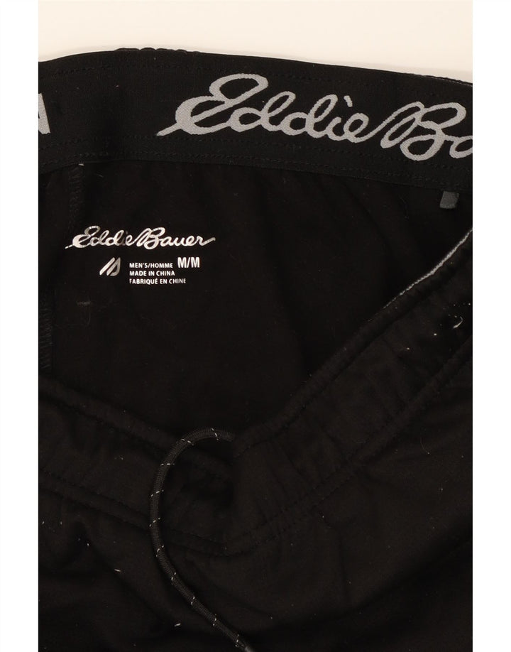 EDDIE BAUER Mens Tracksuit Trousers Joggers Medium Black Polyester Vintage Eddie Bauer and Second-Hand Eddie Bauer from Messina Hembry 