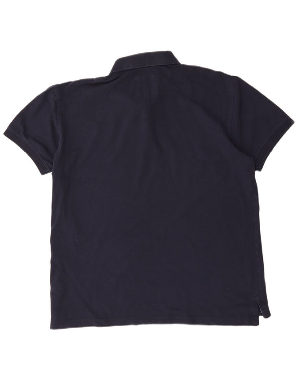 Crew Clothing Mens Polo Shirt XL Navy Blue Cotton