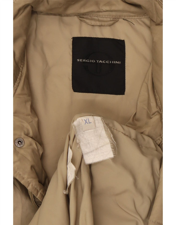 Sergio Tacchini Mens Padded Jacket UK 42 XL Beige